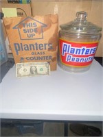 Planters peanuts counter Display jar