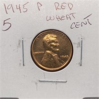 1945 RED WHEAT PENNY