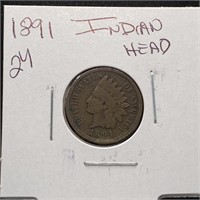 1891 INDIAN HEAD PENNY / CENT