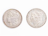 Coin 2 Morgan Silver Dollars, 1901 & 1903 F-XF