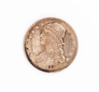 Coin 1837 Capped Bust Quarter, VF+