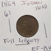 1864 INDIAN HEAD PENNY HIGH GRADE