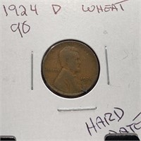 1924-D WHEAT PENNY HARD DATE