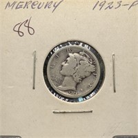 1923 MERCURY SILVER DIME