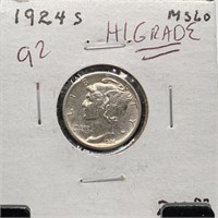 1924-S MERCURY SILVER DIME