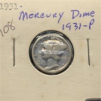 1931 MERCURY SILVER DIME