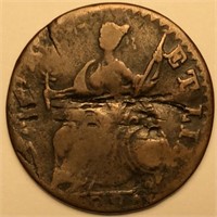 1786 Connecticut Copper 5-8-F F