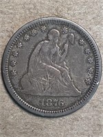 1876 25C XF TONED