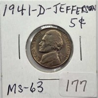 1941D Jefferson Nickel MS63