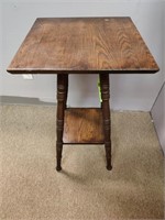 Small oak bible table.
