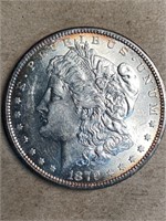 1879-O  $1 MS62+-63  ATTRACTIVE RIM TONING