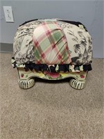 Decorative foot stool.