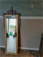 Metal art deco mirror.