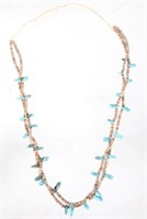 Navajo Heishi & Turquoise Beaded Necklace