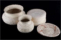 Tarahumara Indian Double Weave Basket Collection