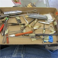Antique glass cutting tools & more.