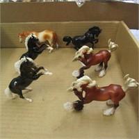 (6)Miniature Breyer horses lot.