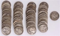 90% SILVER 1930'S QUARTERS - LOT OF 69