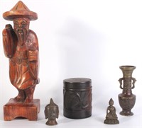 ASSORTED ASIAN ANTIQUES - LOT OF 5