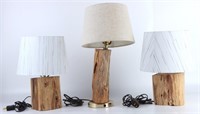 HANDCRAFTED WOODEN CYPRESS LAMPS LOCALLY MADE