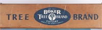 VINTAGE BOKER TREE BRAND WOODEN DISPLAY CASE