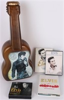 ELVIS PRESLEY MEMORABILIA & DVD BOX SETS - (5)
