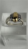 James Avery Sterling Silver & 14K Gold Ring