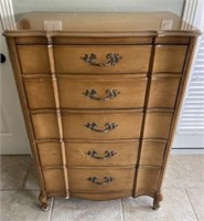 Joskey's 5 Drawer Fruitwood Chest