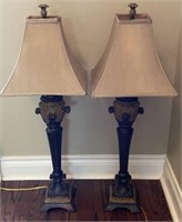Pair of Table Lamps with Shades