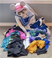Large Cloth Doll with Outfits and More