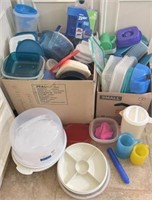 Kitchen Box Lot - Plastic Storage