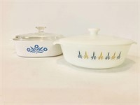 Two Anchor Hocking Casserole Dishes