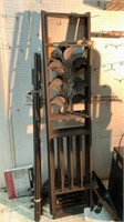 Decorative metal shelf needs assembly