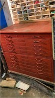 41”x30”  10 drawer organizer metal