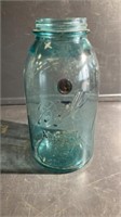 Aqua ball Mason jar