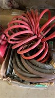 Air hoses and metal rods