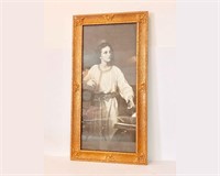 Christ Lithograph in Ornate Frame