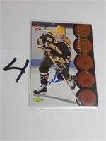 Brian Mueller autographed hockey card