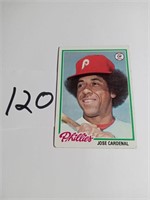 Jose Cardenal Phillies card