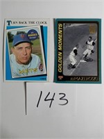 Bill Mazeroski, Gil Hodges baseball cards