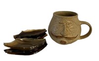 Stoneware Mug & Votive Holders
