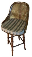 Vintage Wicker Bar Stool Chair
