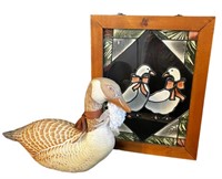 Stained Glass Duck Wall Decor