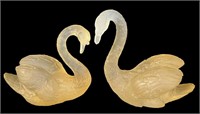 Love Swan Figurines