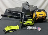 Poulan 2000 Woodsman Chainsaw and DeWALT Station