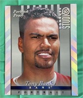 Rare Donruss Portrait Proof Tony Banks