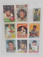 9 Pocket Plastic Sheet Baseball Cards Roger Maris
