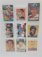 9 Pocket Sheet Baseball Cards Robinson, Foxx, More