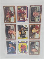 9 Pocket Sheet Cards Hockey Gordie Howe, & More