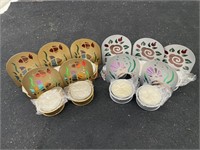 Assorted Multicolored Candle Holders
